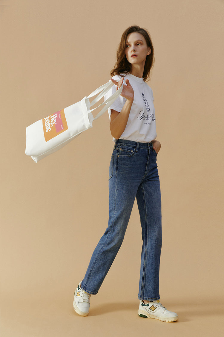 Hey Joanie Activity Grrrl High Rise Kick Crop Jeans