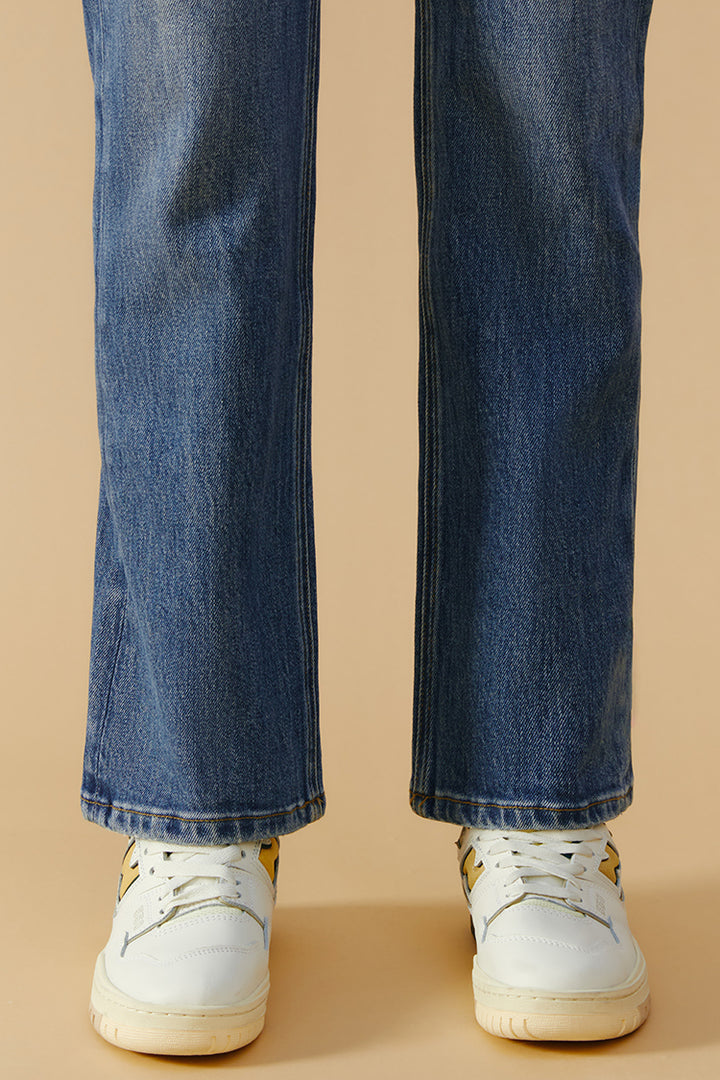 Hey Joanie Activity Grrrl High Rise Kick Crop Jeans