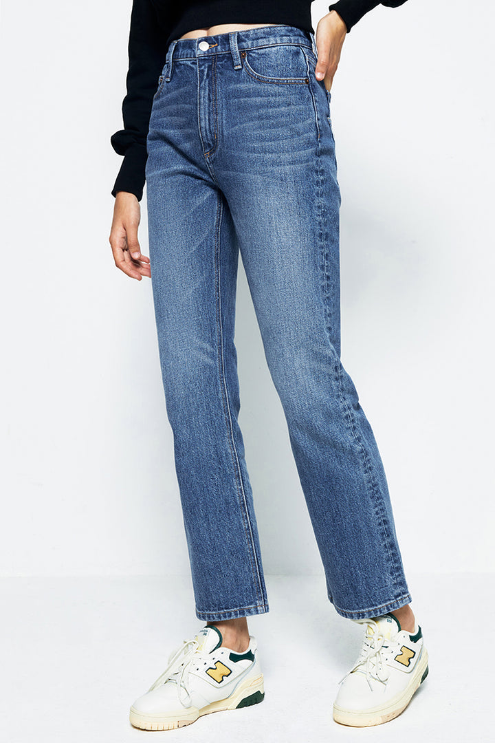 Hey Joanie Activity Grrrl High Rise Kick Crop Jeans (Turkish Cotton)