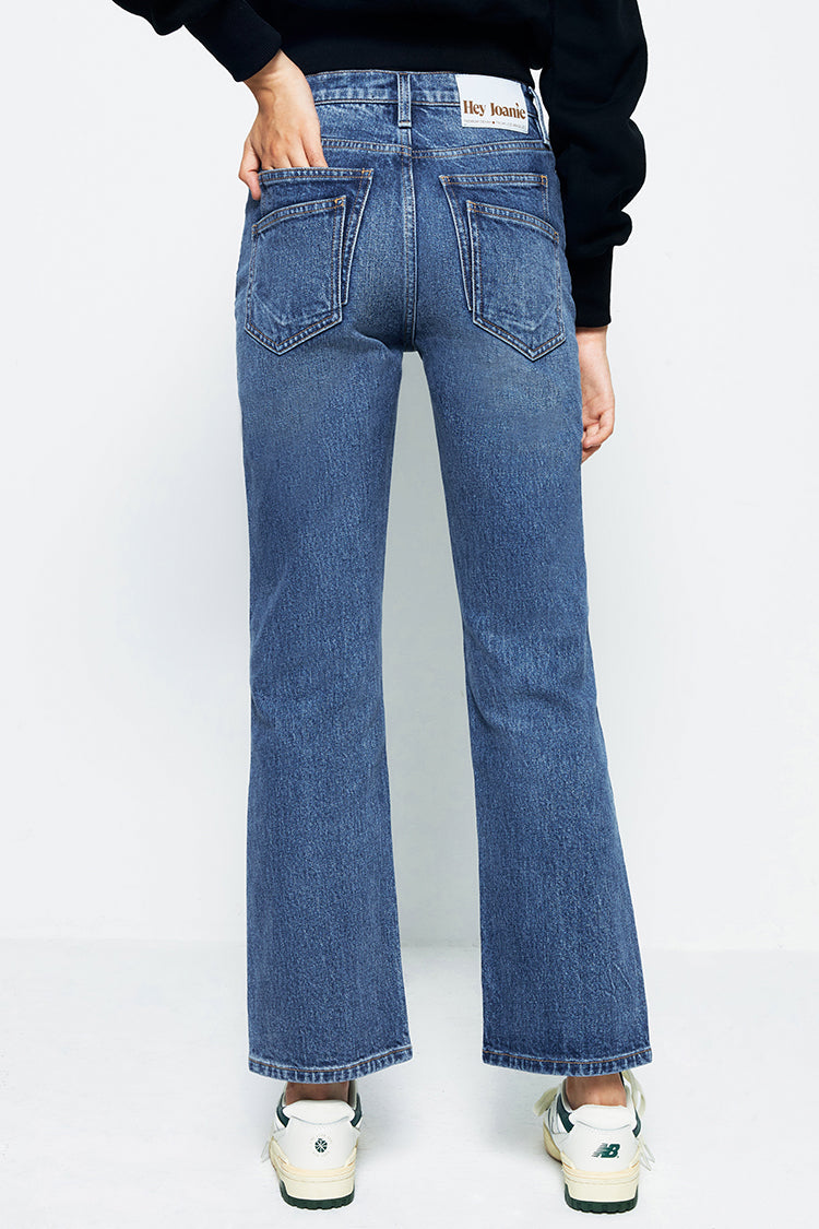 Hey Joanie Activity Grrrl High Rise Kick Crop Jeans (Turkish Cotton)