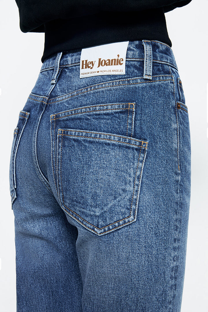 Hey Joanie Activity Grrrl High Rise Kick Crop Jeans (Turkish Cotton)