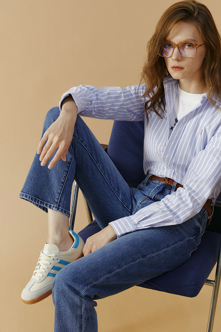 Hey Joanie Chelsea High Rise Straight Crop Jeans