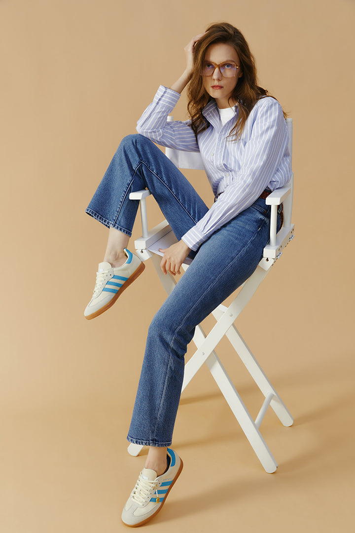 Hey Joanie Chelsea High Rise Straight Crop Jeans