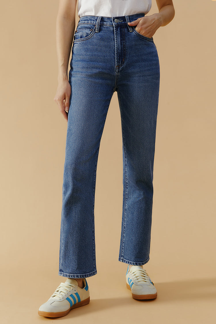 Hey Joanie Chelsea High Rise Straight Crop Jeans