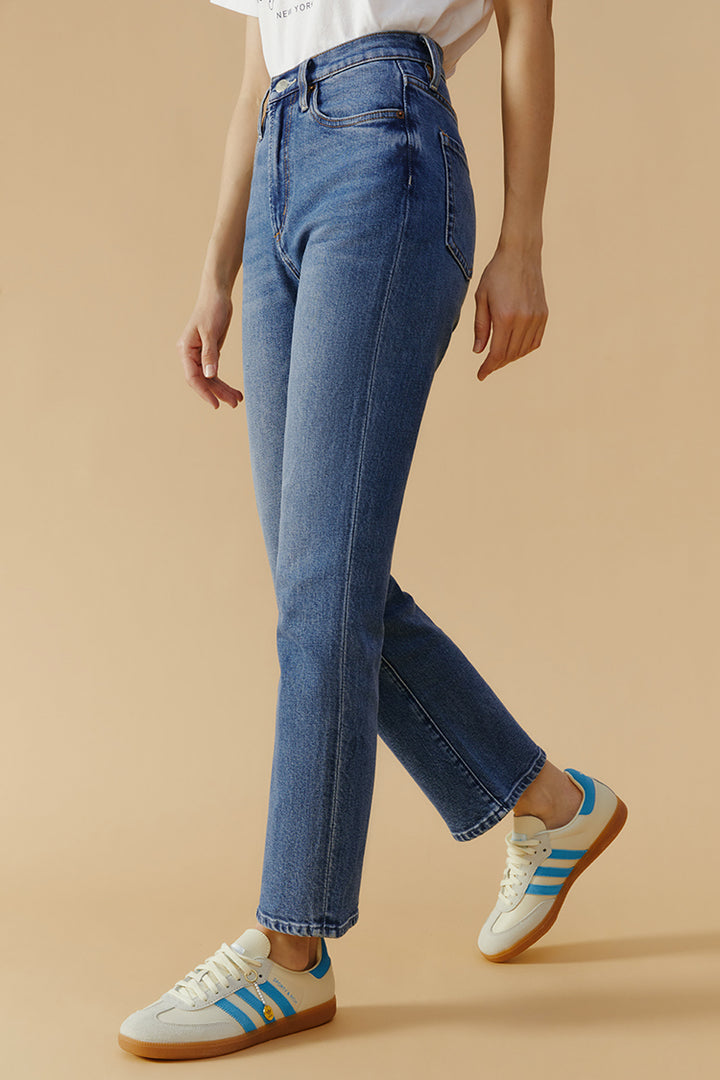 Hey Joanie Chelsea High Rise Straight Crop Jeans
