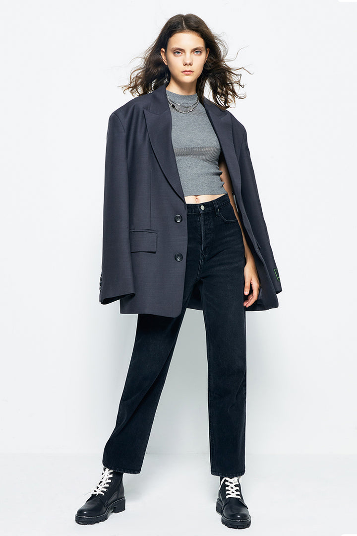 Hey Joanie Manhattan High Rise Straight Ankle Jeans