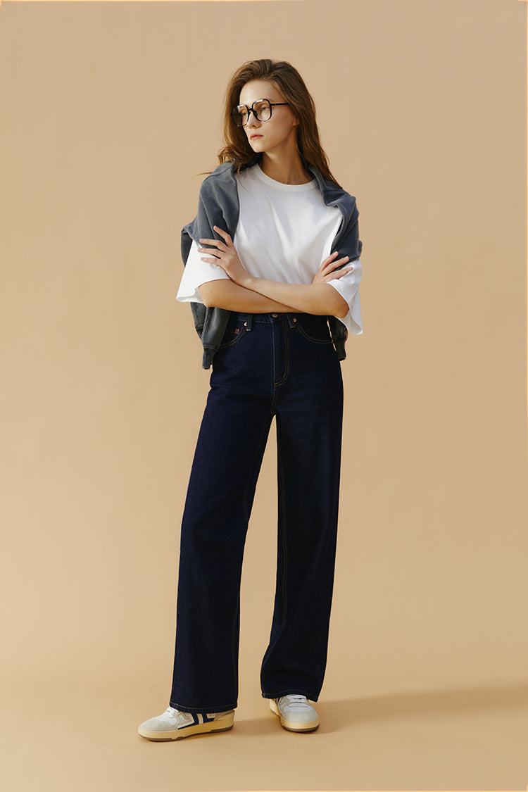 Hey Joanie Coney Island Whitefish High Rise Wide Jeans