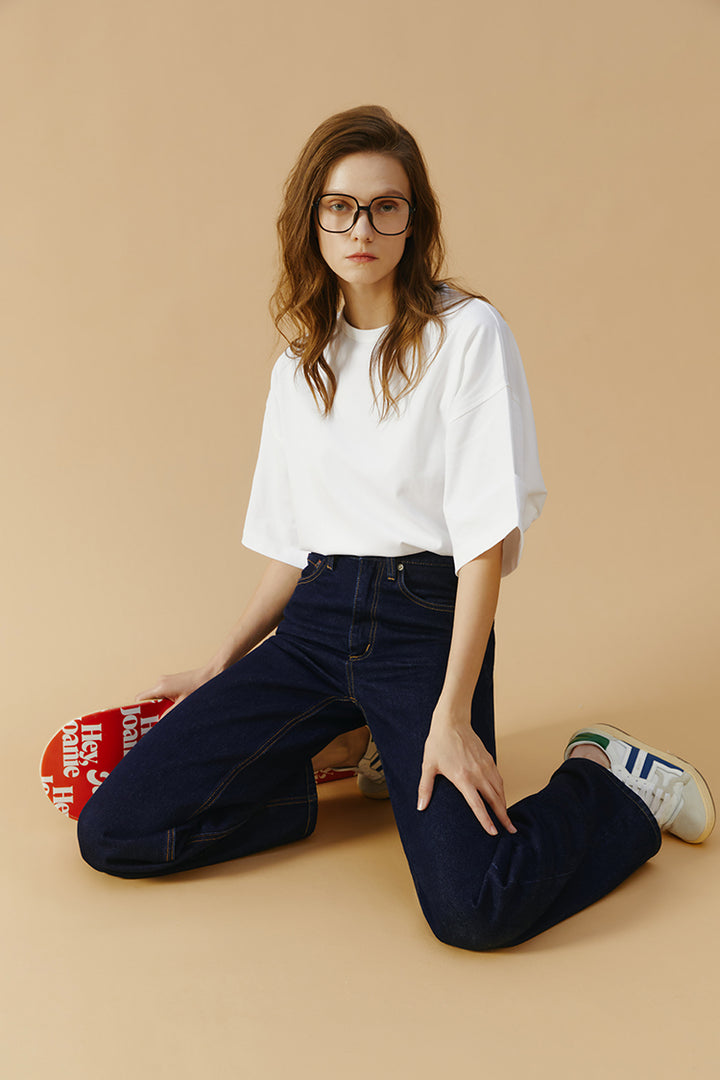 Hey Joanie Coney Island Whitefish High Rise Wide Jeans