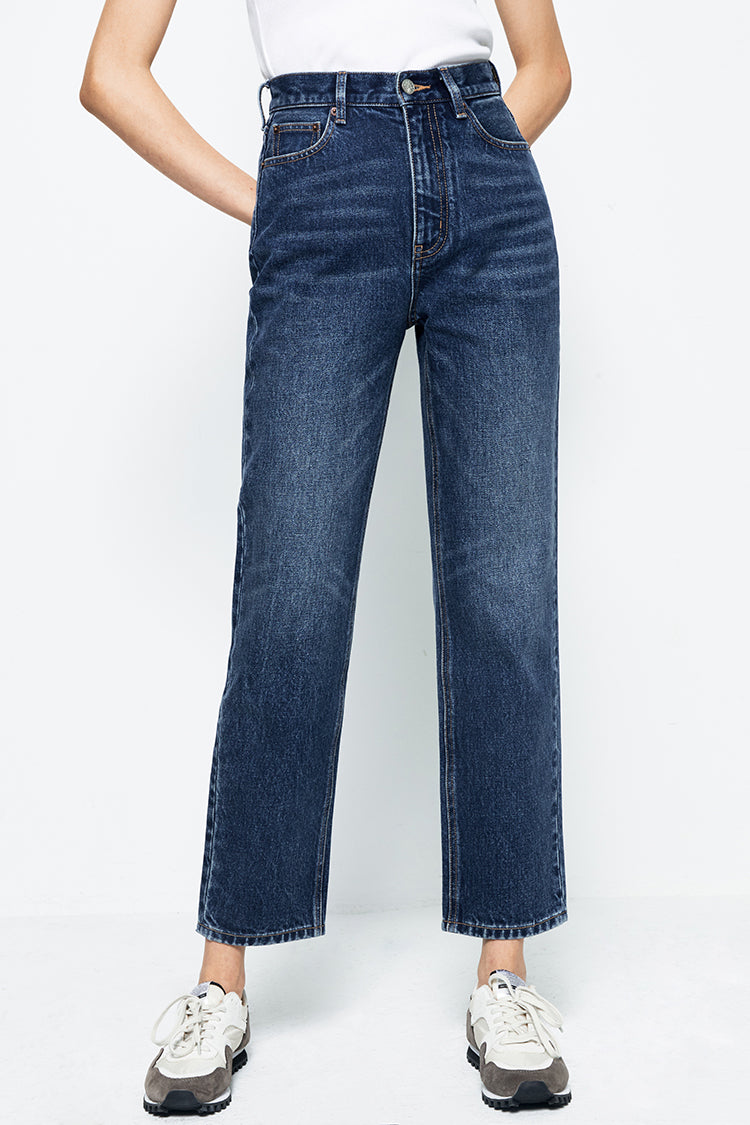 Hey Joanie Chelsea High Rise Straight Crop Jeans
