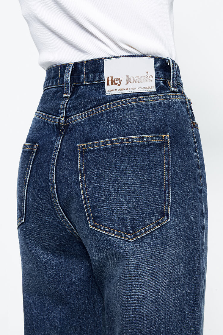 Hey Joanie Chelsea High Rise Straight Crop Jeans