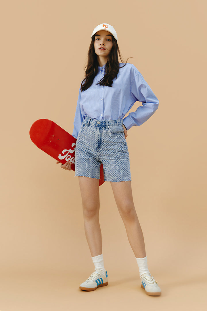 Hey Joanie Venice Tweed High Rise Shorts