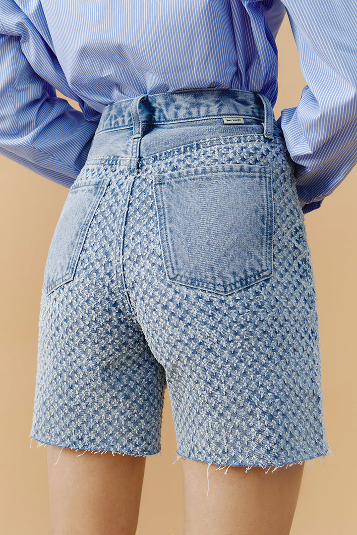 Hey Joanie Venice Tweed High Rise Shorts