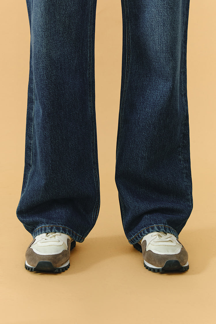 Hey Joanie Coney Island Whitefish High Rise Wide Jeans (Fleece-Lined)