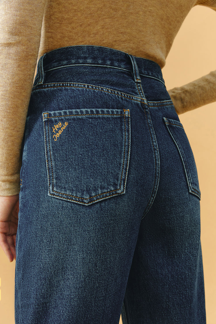 Hey Joanie Coney Island Whitefish High Rise Wide Jeans (Fleece-Lined)