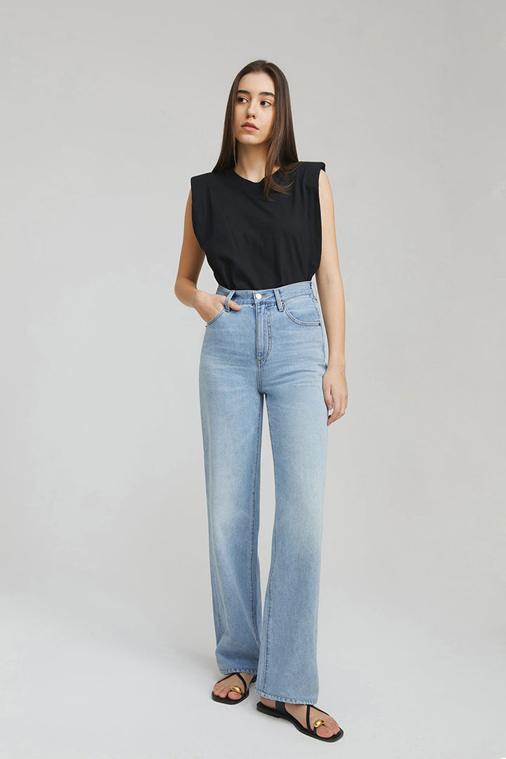 Hey Joanie Coney Island Whitefish High Rise Wide Jeans