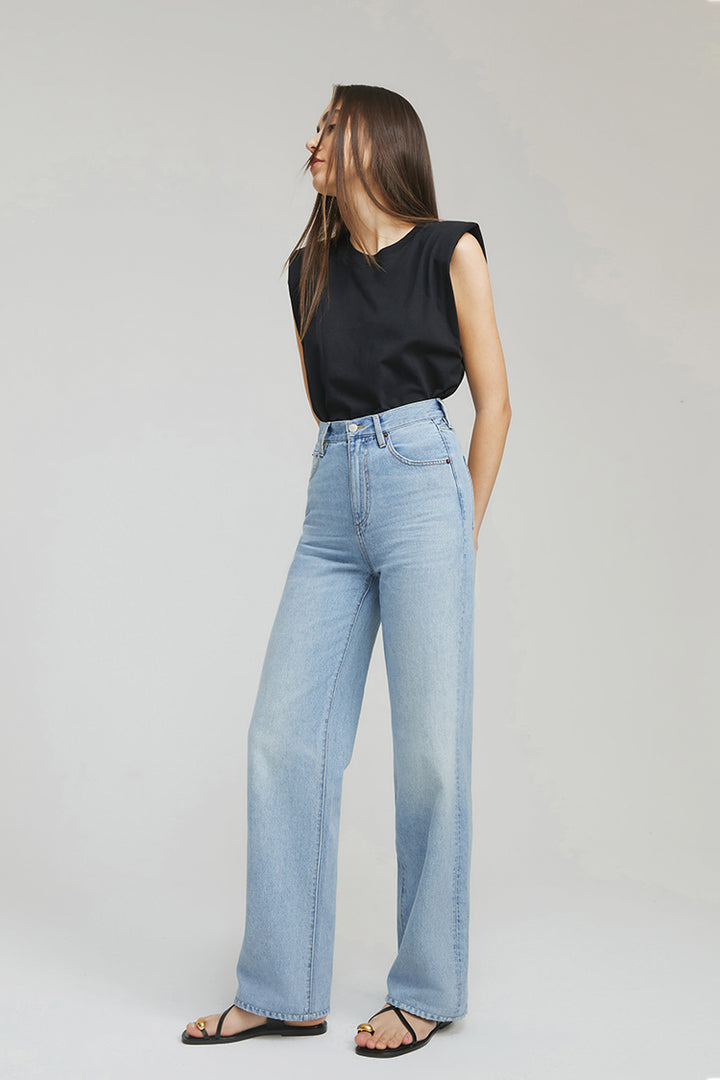 Hey Joanie Coney Island Whitefish High Rise Wide Jeans