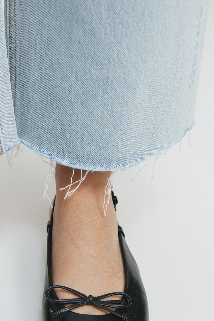 Hey Joanie Moon Curve Raw Hem Crop Jeans