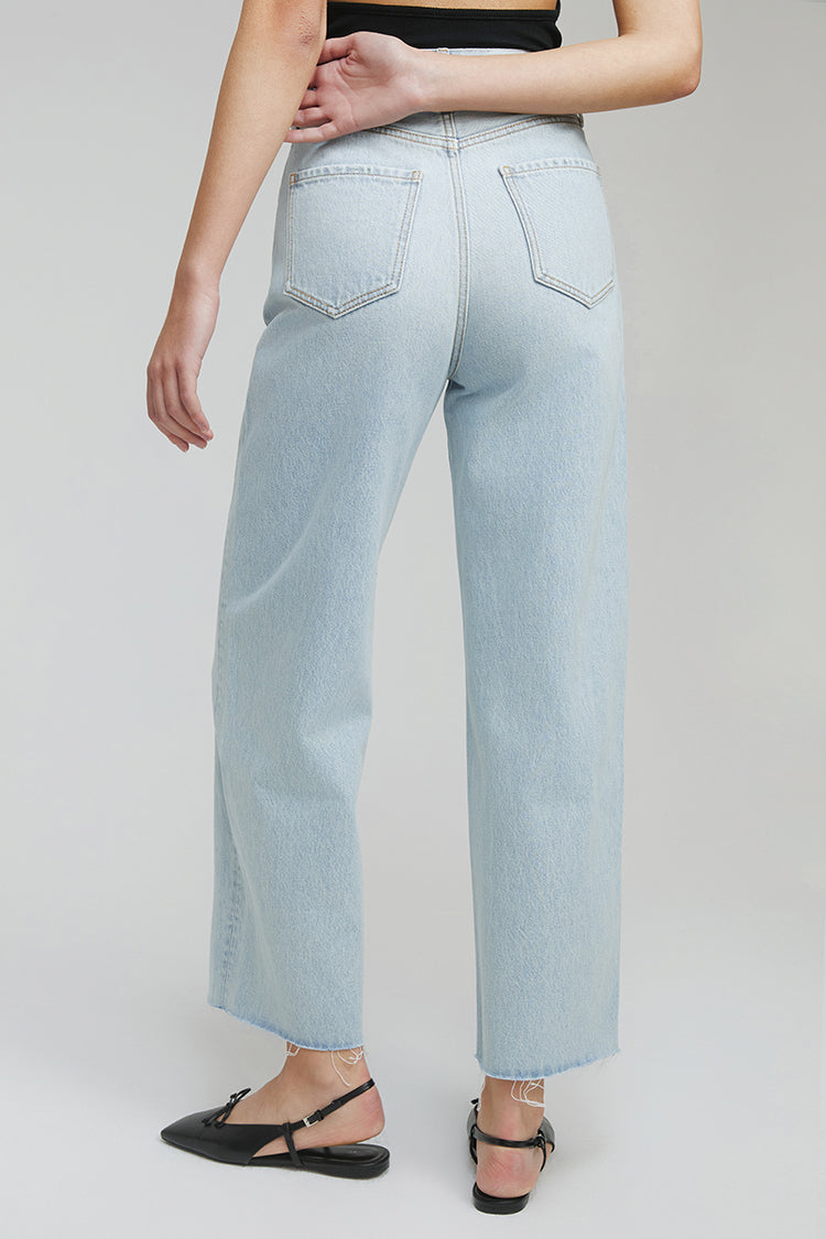 Hey Joanie Moon Curve Raw Hem Crop Jeans