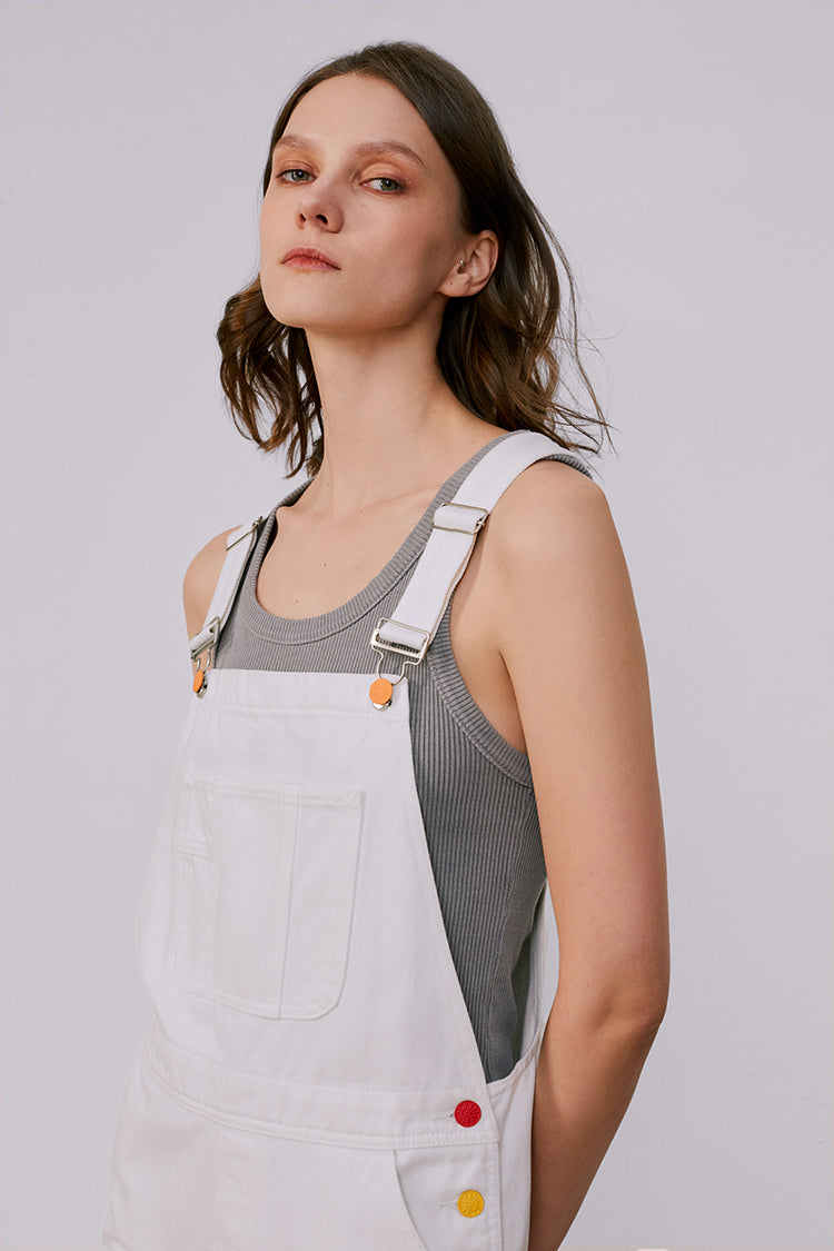 Hey Joanie Rainbow Overall Shorts