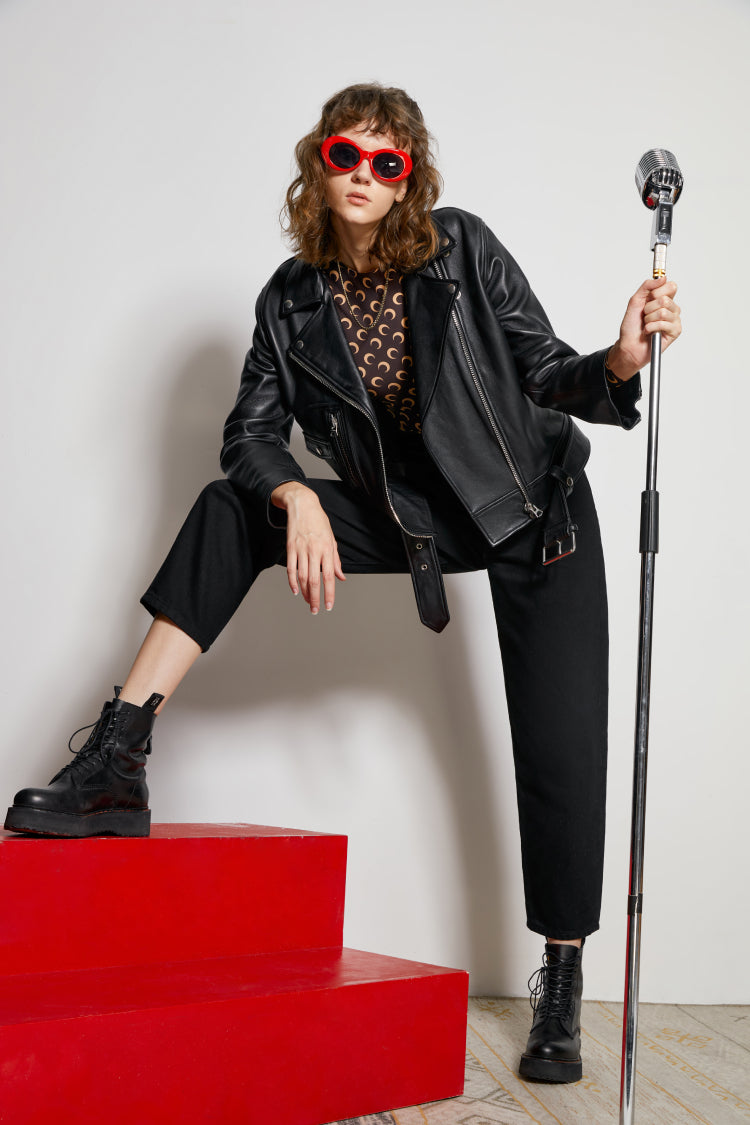 Hey Joanie Queens Of Noise High Rise Taper Jeans