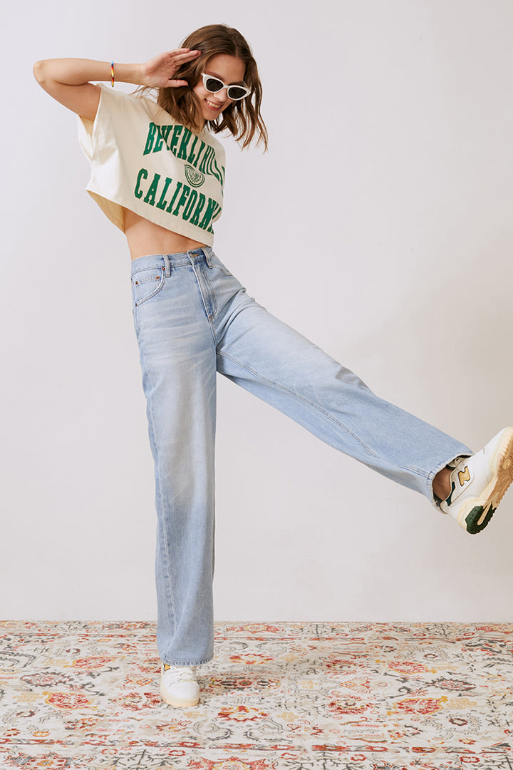 Hey Joanie Coney Island Whitefish High Rise Wide Jeans
