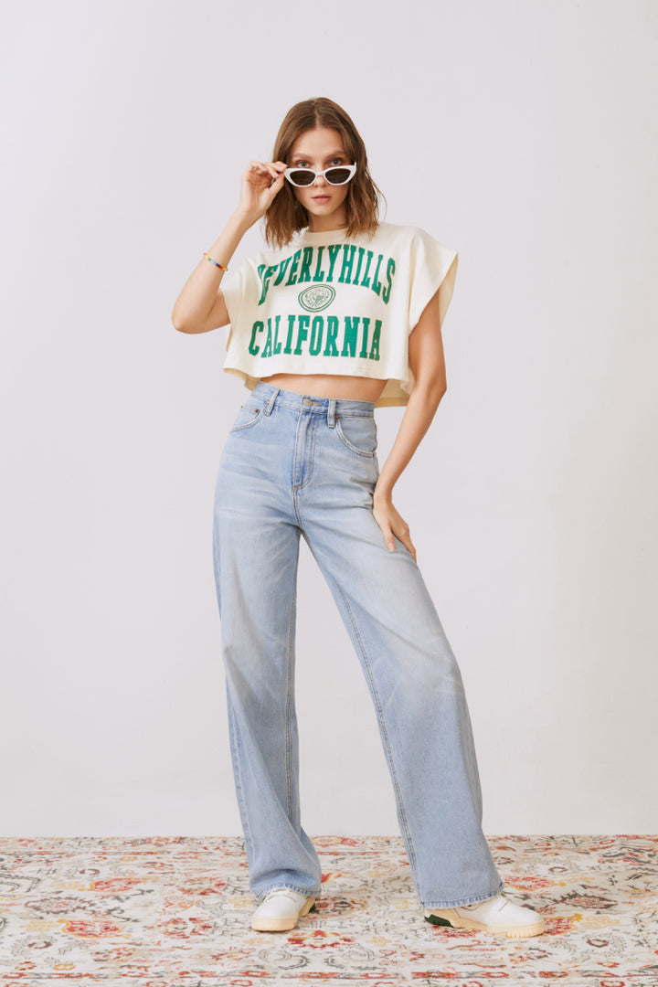 Hey Joanie Coney Island Whitefish High Rise Wide Jeans