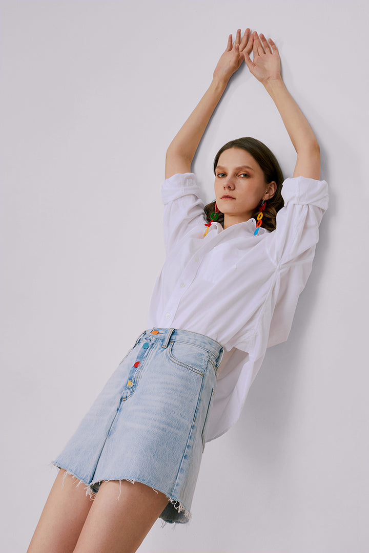 Hey Joanie Rainbow Pleat Skort