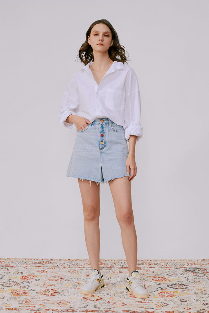Hey Joanie Rainbow Pleat Skort