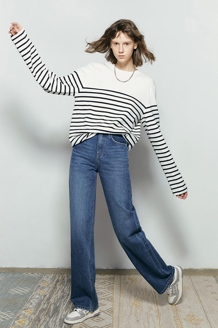 Hey Joanie Coney Island Whitefish High Rise Wide Jeans