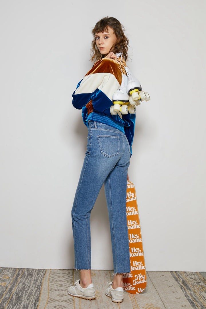Hey Joanie Call Me Lightning Mid Rise Ankle Jeans