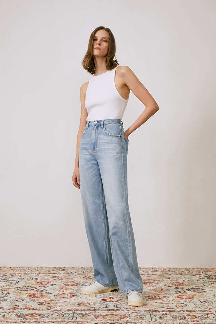 Hey Joanie Coney Island Whitefish High Rise Wide Jeans