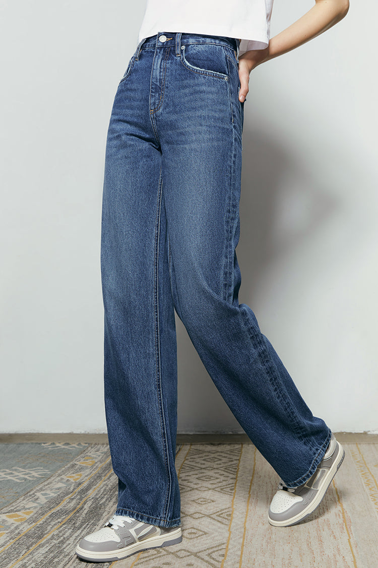 Hey Joanie Coney Island Whitefish High Rise Wide Jeans