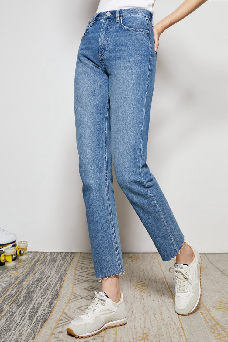 Hey Joanie Call Me Lightning Mid Rise Ankle Jeans