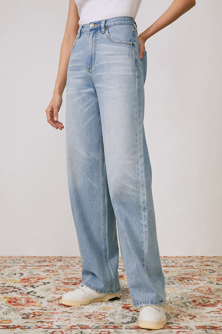 Hey Joanie Coney Island Whitefish High Rise Wide Jeans