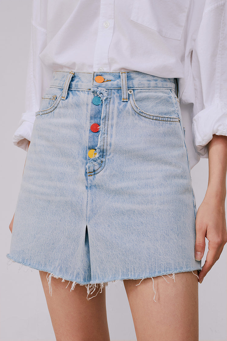 Hey Joanie Rainbow Pleat Skort