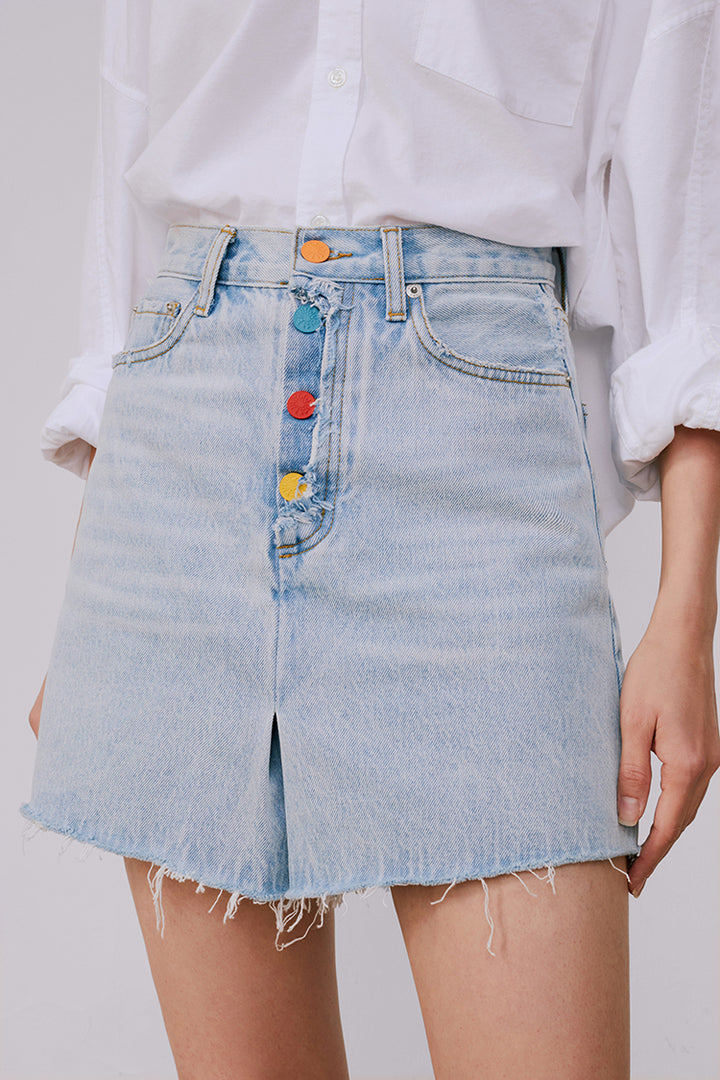 Hey Joanie Rainbow Pleat Skort