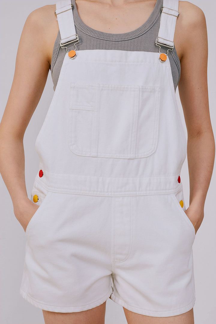 Hey Joanie Rainbow Overall Shorts