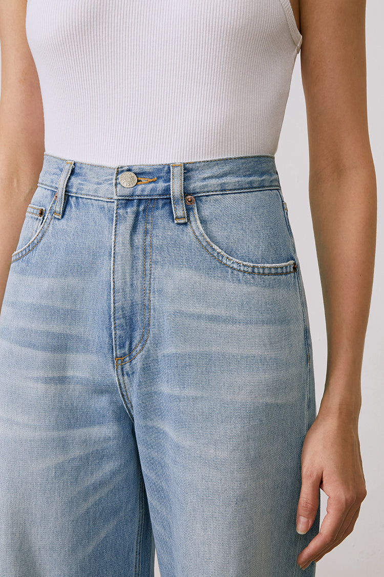 Hey Joanie Coney Island Whitefish High Rise Wide Jeans